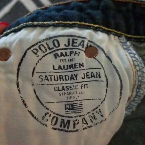 Ralph Lauren Blue Flare & Wide Leg Jeans - Picture 5 of 6